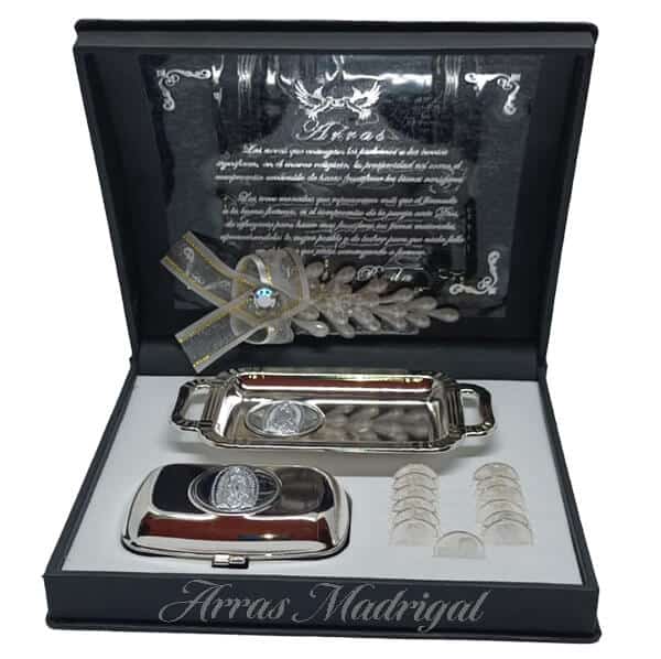 ARRAS DE MATRIMONIO PLATEADAS SABONA BLACK (P)