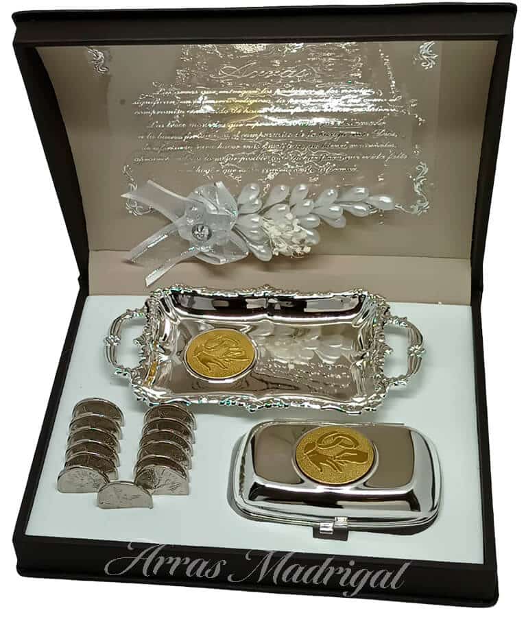 ARRAS DE MATRIMONIO PLATEADAS SABONA@1,5x